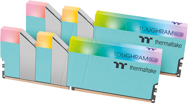 4713227528818 - 40TT1636-2018RTU - 16 GB DDR4 3600 CL18 thermaltake TOUGHRAM RGB Turquoise 2er Kit