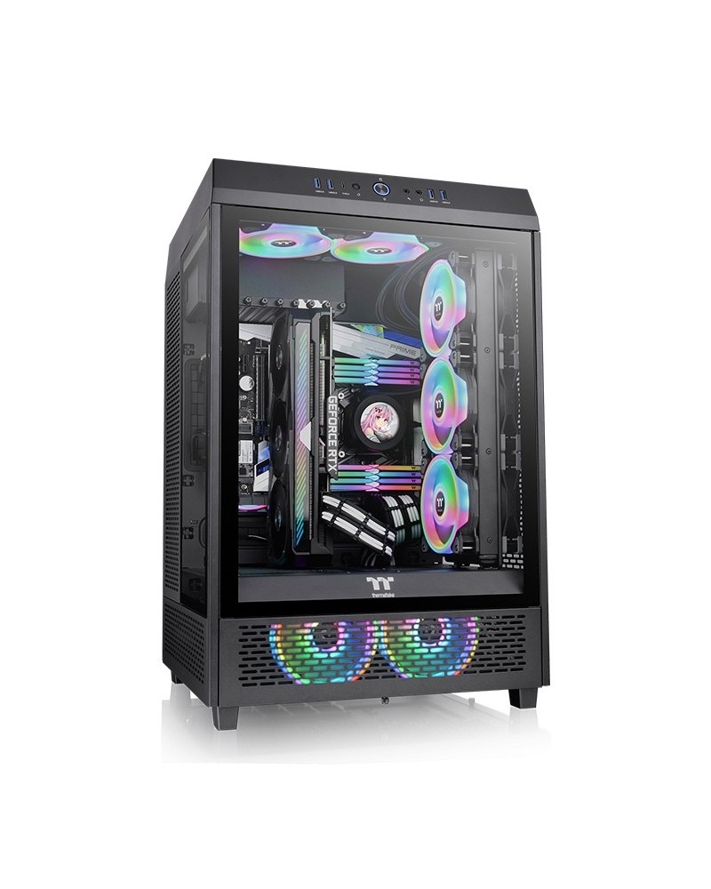 4713227531016 - CA-1X1-00M1WN-00 Full Tower PC-Gehäuse Schwarz LCS Kompatibel Seitenfenster Für DIY Wasserkühlung geeignet Für AIO Wasserkühlung geeignet 2