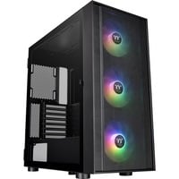 4713227533683 - CA-1T9-00M1WN-01 Midi-Tower PC-Gehäuse Schwarz 3 Vorinstallierte LED Lüfter LCS Kompatibel Seitenfenster Für DIY Wasserkühlung geeignet Für AIO