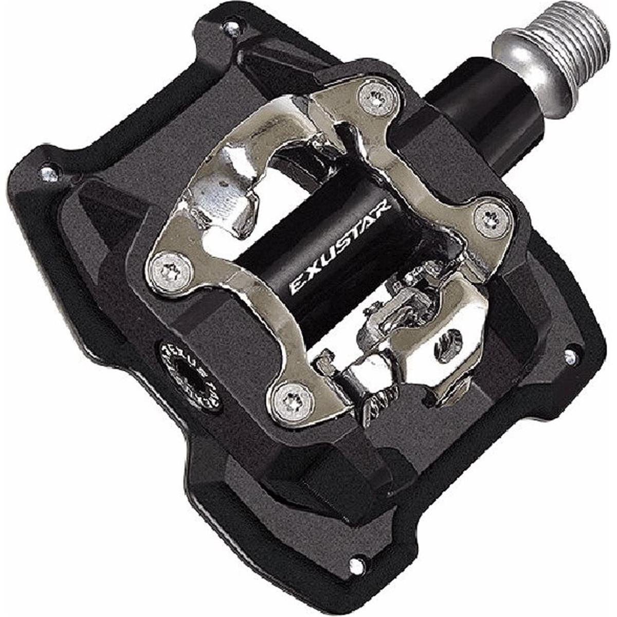 4713268567449 - MTB Pedal E-PM831 aus schwarzem Aluminium mit SPD FLAT-Funktion 92x89mm 510g