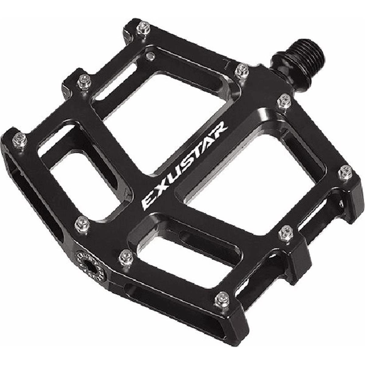 4713268567463 - EXUSTAR MTB Pedale E-PB73 Aluminium Schwarz FLAT 117x114mm 460g