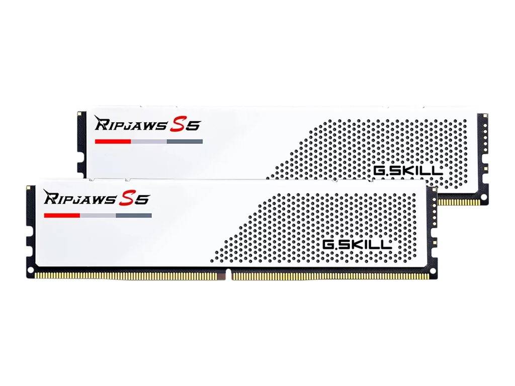 4713294229885 - Ripjaws S5 DDR5-5600 - 64GB - CL30 - Dual Channel (2 Stück) - Unterstützt Intel XMP - Weiß 4713294229885 - Ripjaws S5 DDR5-5600 - 64GB - CL30 - Dual Channel (2 Stück) - Unterstützt Intel XMP - Weiß