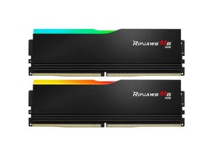4713294238337 - Ripjaws M5 RGB DDR5-6000 - 32GB - CL28 - Dual Channel (2 pcs) - Intel XMP - Schwarz mit RGB 4713294238337 - Ripjaws M5 RGB DDR5-6000 - 32GB - CL28 - Dual Channel (2 pcs) - Intel XMP - Schwarz mit RGB