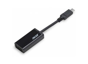 4713392725821 - - Externer Videoadapter - USB-C - VGA - Schwarz - für Chromebook 51X  ConceptD 3 Ezel  Extensa 15  Swift 3 Pro Series  TravelMate Spin B3