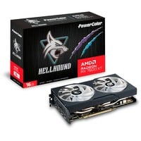 4713436175179 - Grafikkarte AMD Radeon RX 7600 XT Hellhound 16 GB GDDR6-RAM PCIe x16 HDMI® DisplayPort RGB Beleuchtung Übertaktet   Overclocked