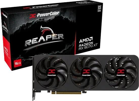 4713436175759 - PowerColor Radeon RX 9070 XT Reaper - 16GB GDDR6 RAM - Grafikkarte 4713436175759 - PowerColor Radeon RX 9070 XT Reaper - 16GB GDDR6 RAM - Grafikkarte