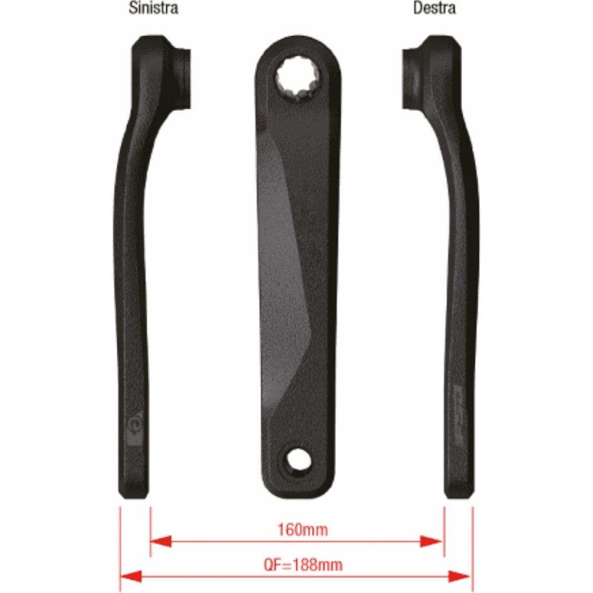 4713909531167 - Paar E-Bike Kurbel 170 mm aus Aluminium mit ISIS Drive Anschluss Bosch Gen4 kompatibel