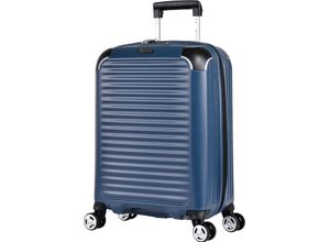 4715670148254 - eminent 4-Doppelrollen-Trolley Hartschale Emblem TSA-Schloss blau