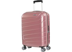 4715670151827 - eminent 4-Doppelrollen-Trolley Hartschale TSA-Schloss Kreuzspanngurte rosa