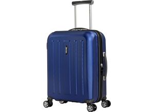 4715670153319 - eminent 4-Doppelrollen-Trolley Hartschale Emblem TSA-Schloss 55 cm blau