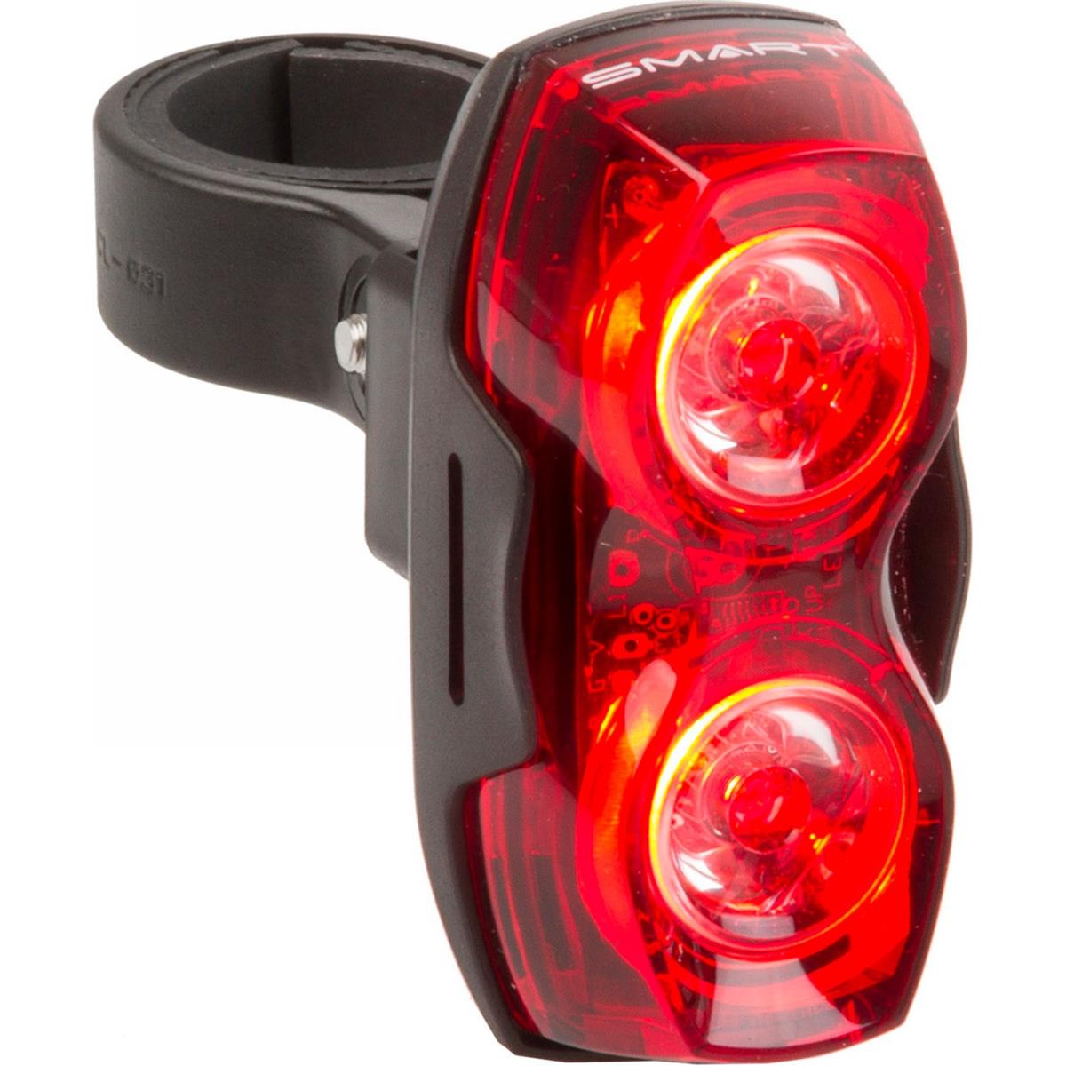 4715681321011 - Rücklicht Two Eyes 2 LED Rot 05W mit 3 Funktionen und Halterung für Fahrrad