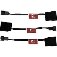 4716123315216 - noctua NA-SAC1 Lüfter Adapterkabel 4-pin Molex Stecker zu 3-pin 3 Stk schwarz (NA-SAC1)