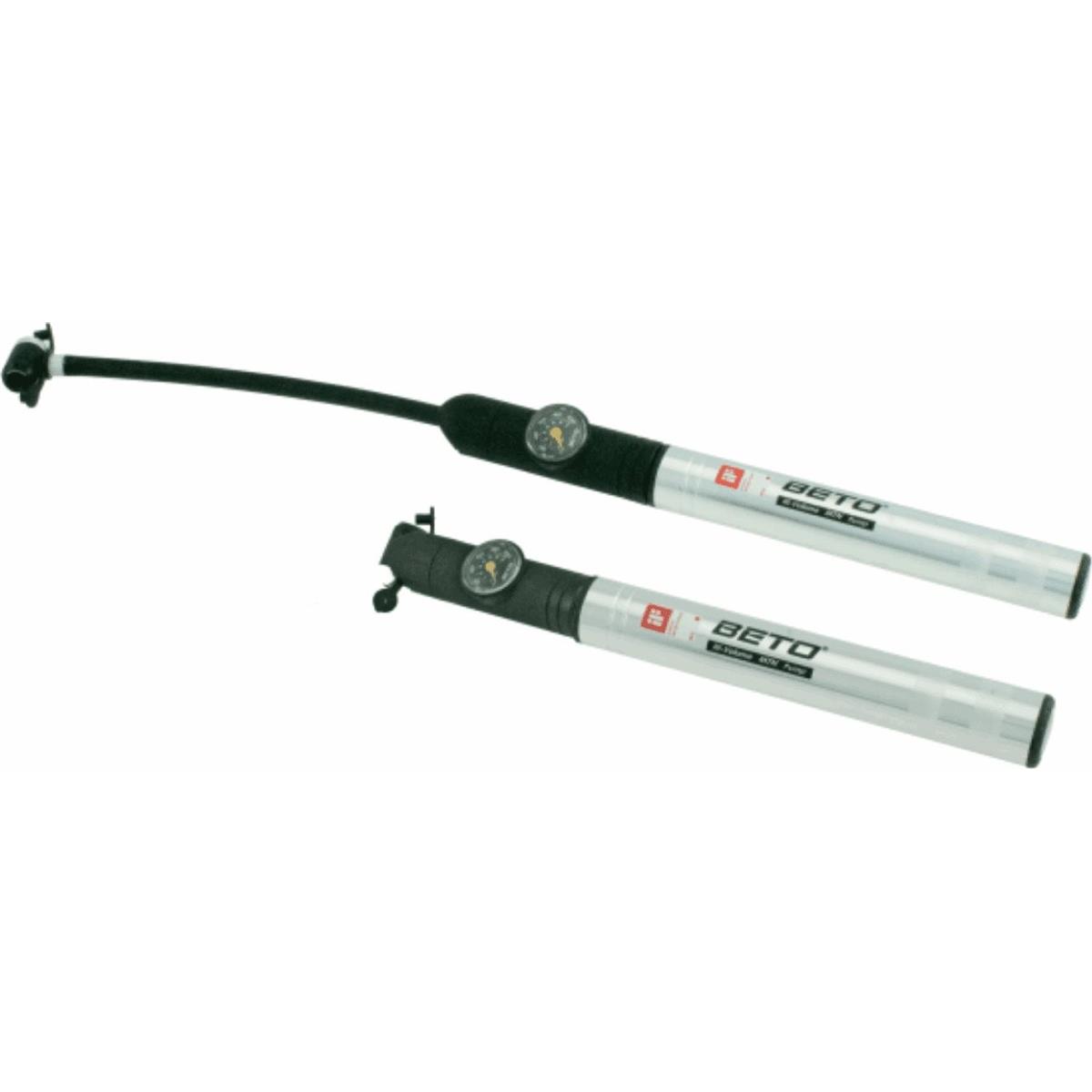 4716220170053 - Mini-Aluminium-Pumpe mit Manometer und flexiblem Schlauch 260mm 7 Bar