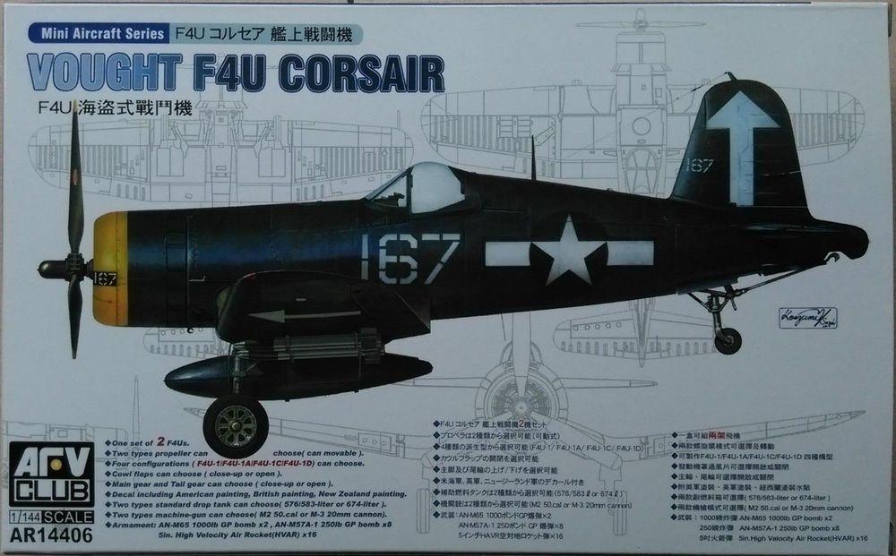 4716965140069 - AFV-Club AR14406 - F4U-1 1A 1C 1D (2 kits per box) in 1144