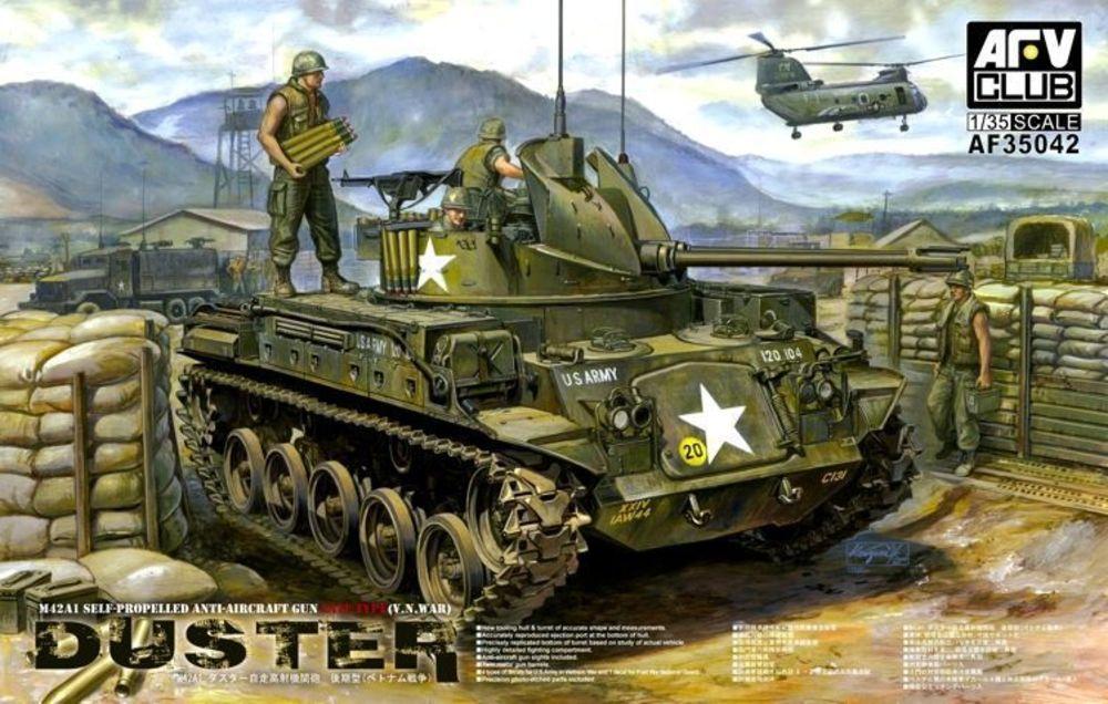 4716965350420 - AFV-Club AF35042 - M42A1 Self Propelled Anti-Aircraft Gun in 135