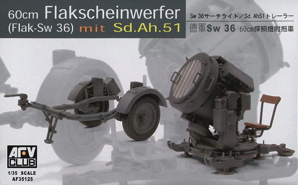 4716965351250 - AFV-Club 35125 - SW-36   60 cm SEARCHLIGHT w SDANH 51 TRAILER in 135