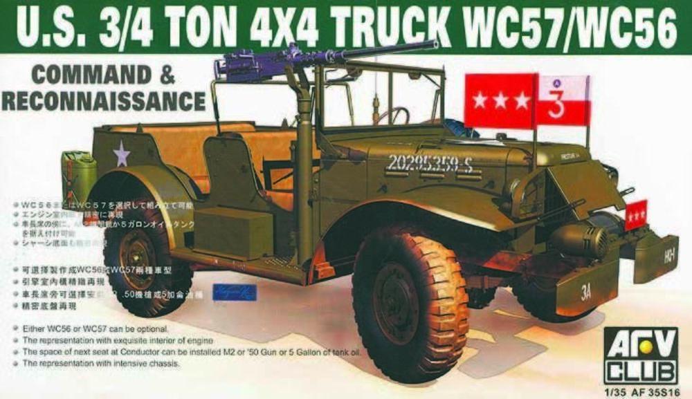 4716965359164 - AFV-Club 35S16 - WC-57 4X4 DODGE COMMAND CAR in 135