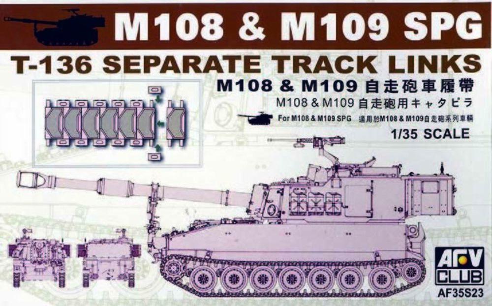 4716965359232 - AFV-Club 35S23 - M109 SP GUN TRACKS in 135