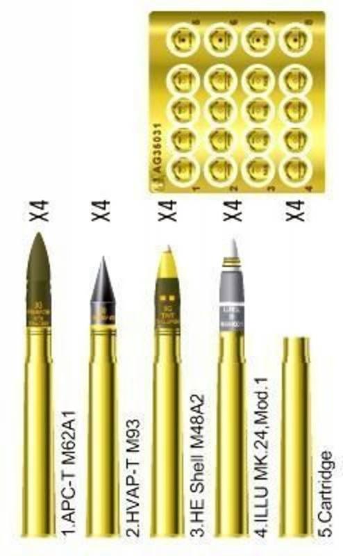 4716965900311 - 3 inch gun ammo brass set