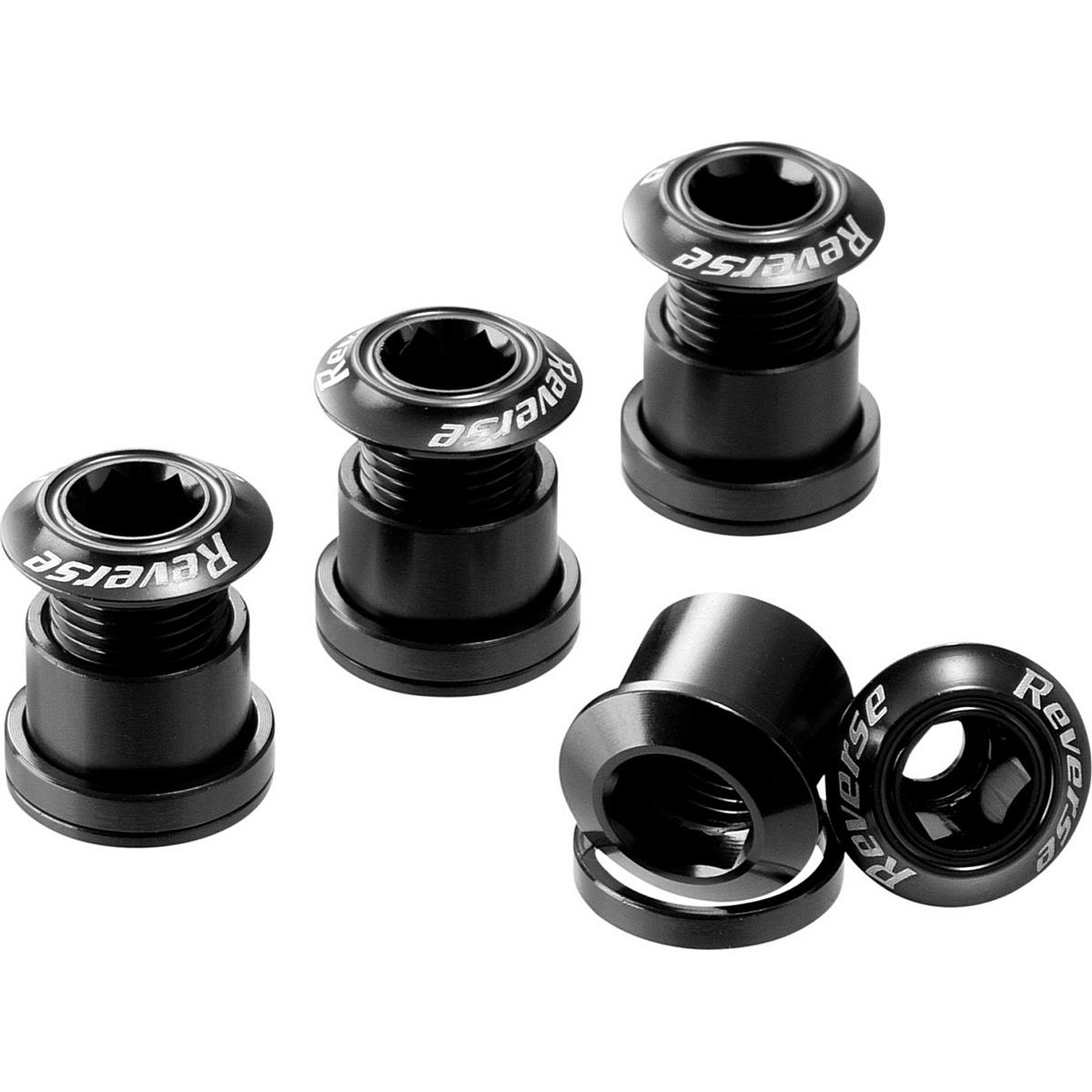 4717480150205 - Set von inversen Kronenbolzen aus Aluminium 7075 4 Stück - Schwarz