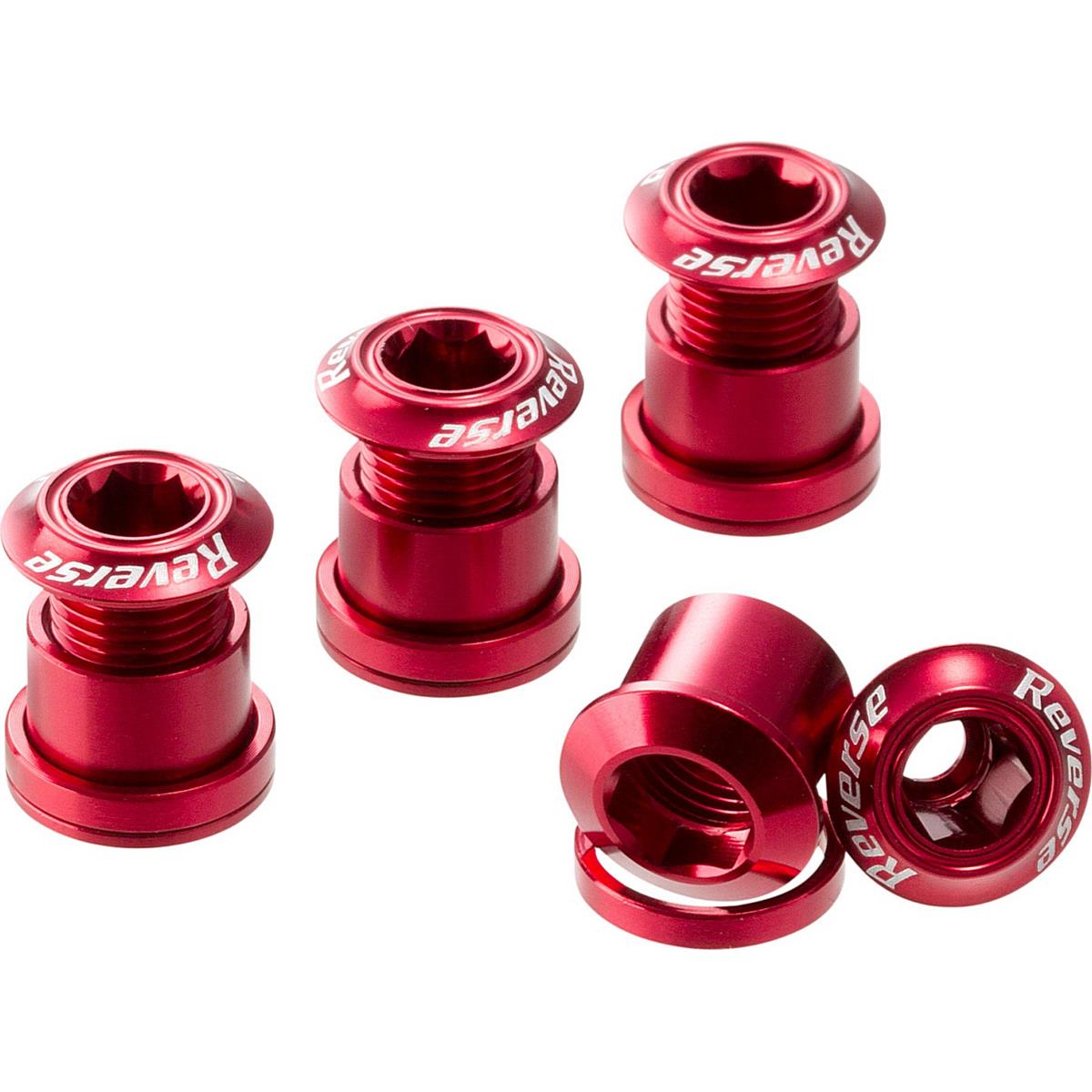 4717480150212 - Set von umgekehrten Kronenbolzen aus Aluminium 7075 4 Stück Rot - Components