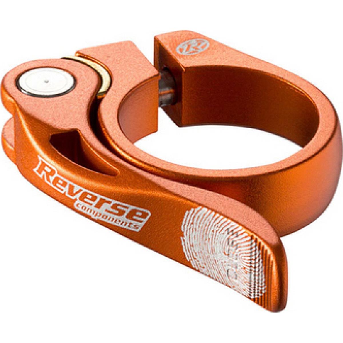 4717480152698 - Sattelstützenklemme Long Life Ø349mm Orange mit Messing-Sperrplatte