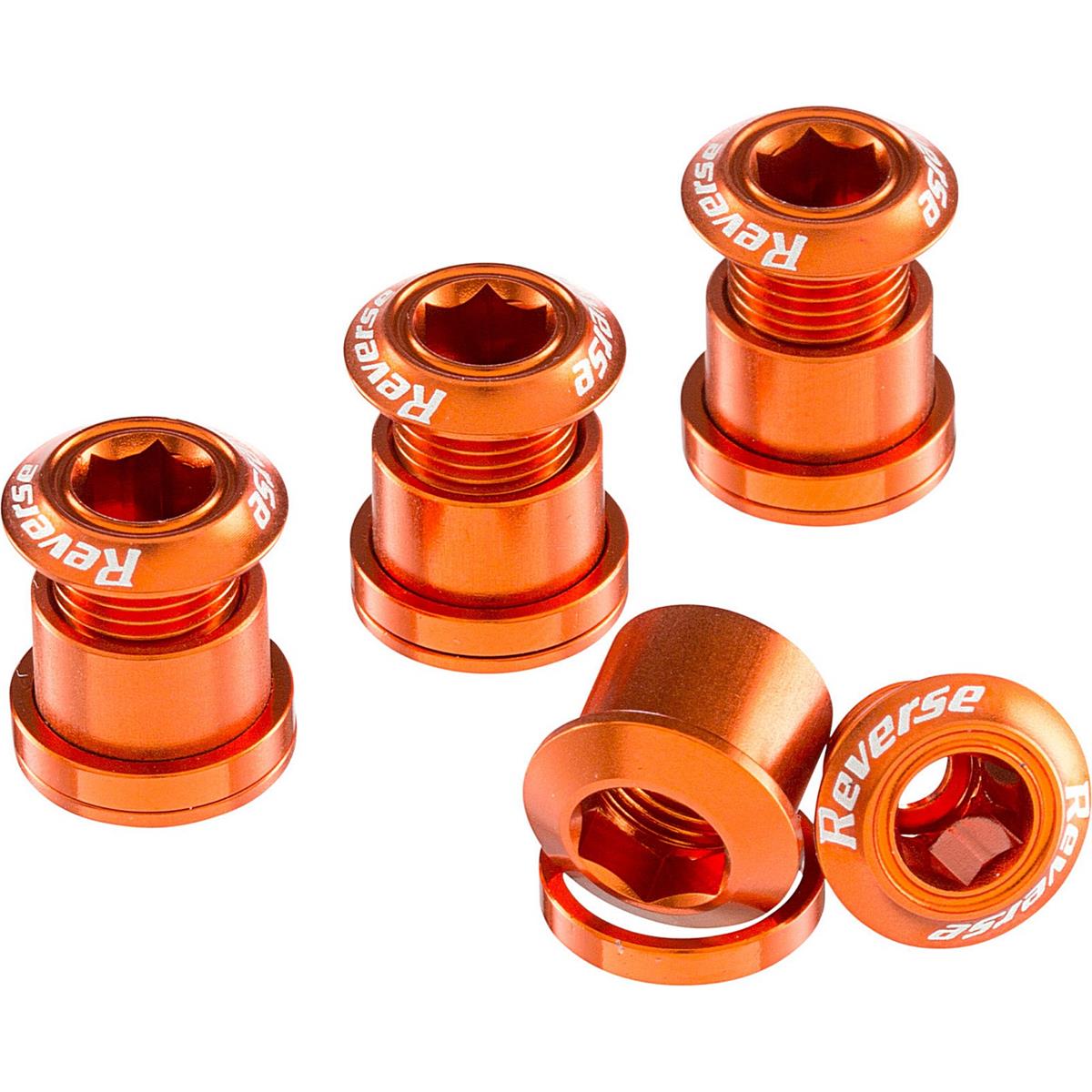 4717480152728 - Set von 4 inversen Kronenbolzen aus Aluminium 7075 - Orange