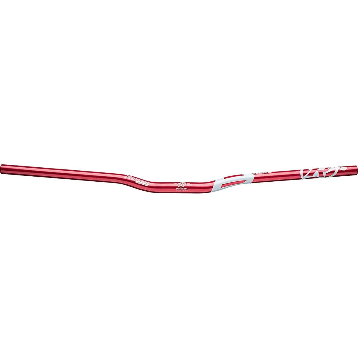 4717480157532 - Lenker 760mm Rot-Grau für Enduro All Mountain und Downhill - 18mm Rise Ø254mm