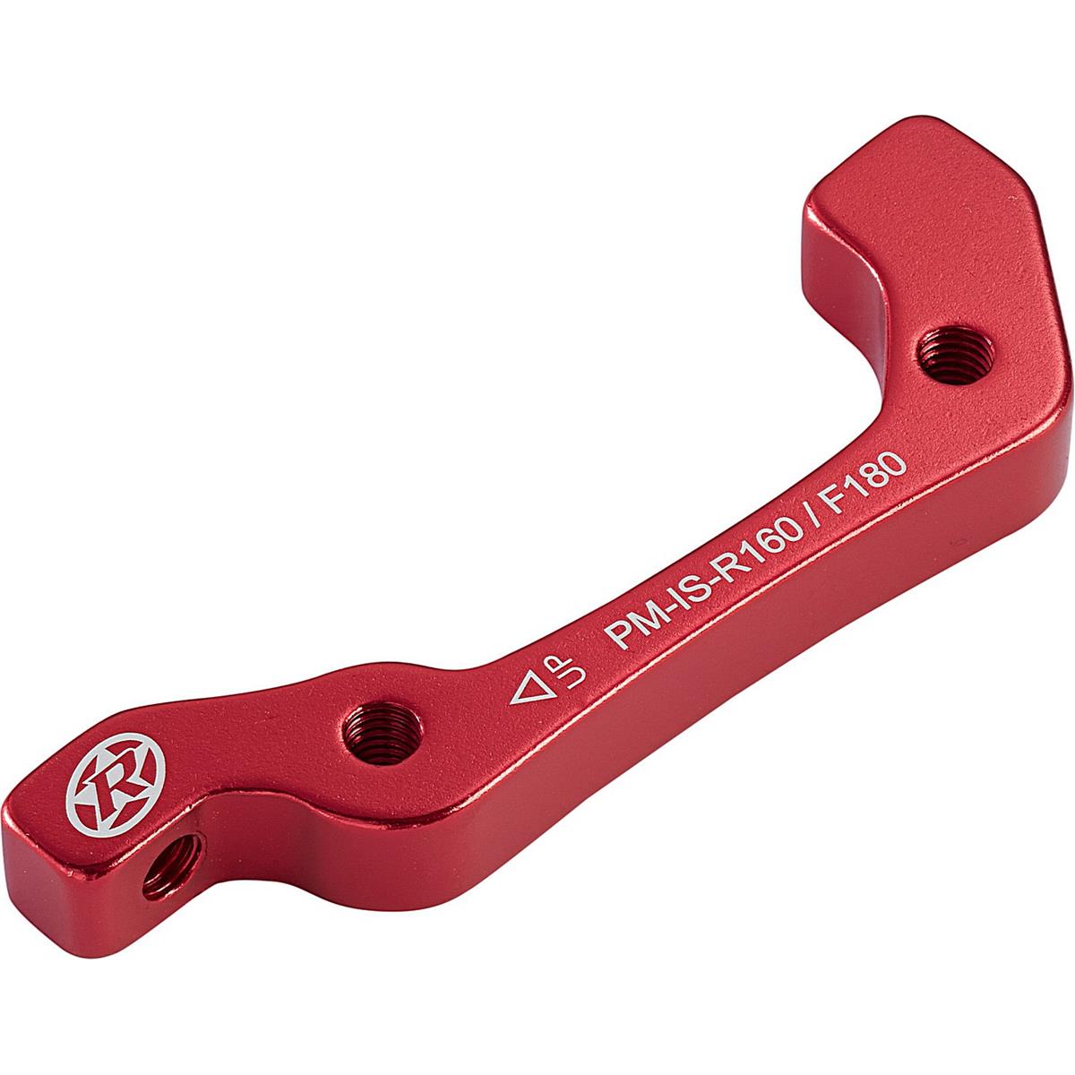 4717480159864 - Bremsscheibenadapter IS-PM 180mm vorne und 160mm hinten rot für Fahrrad