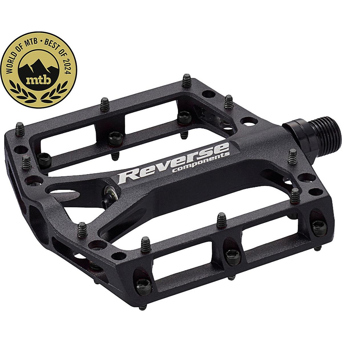 4717480160891 - Black One Rückwärts Pedal Schwarz für MTB - Ultra Flaches Design und Optimaler Grip