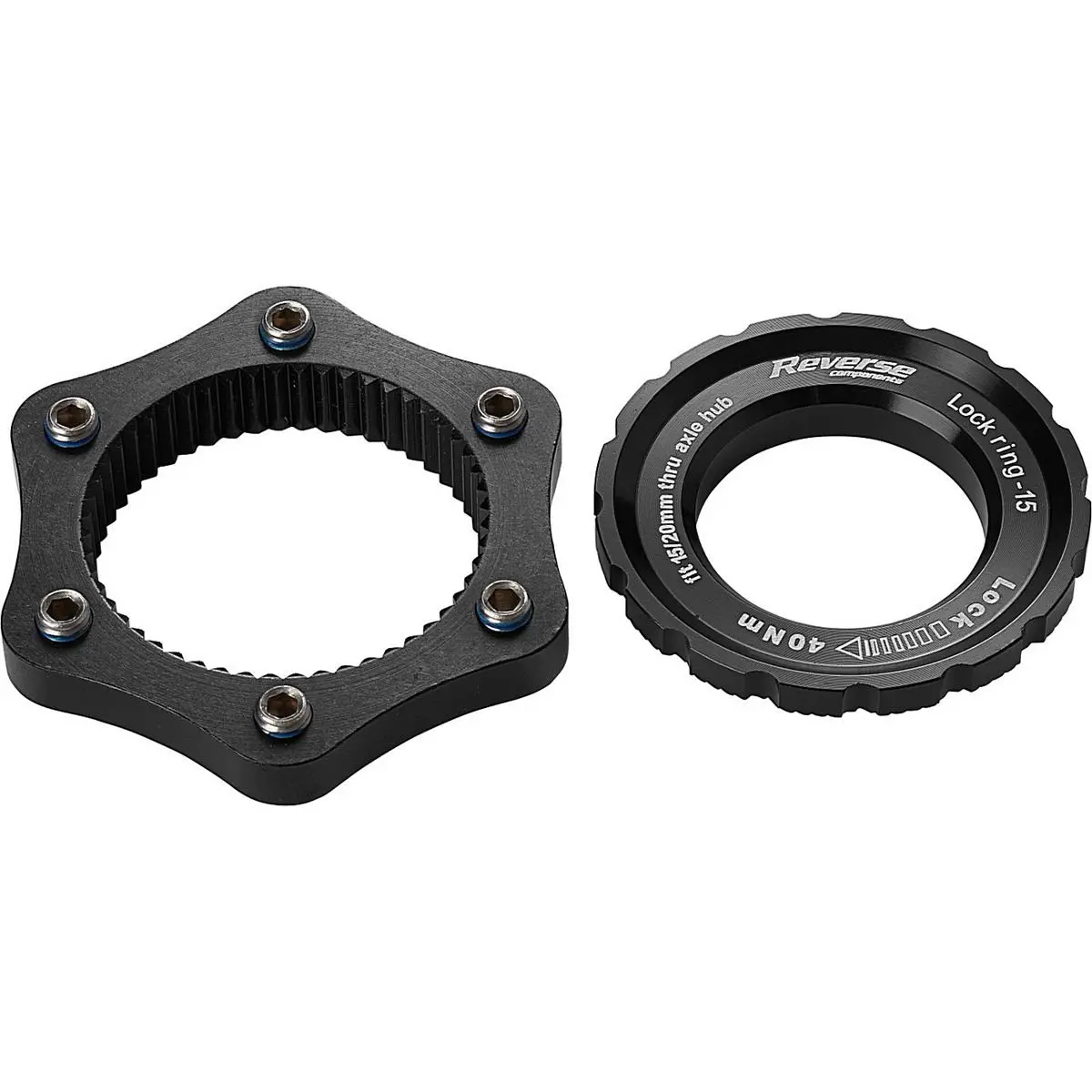 4717480161454 - Schwarzer Adapter für die Umwandlung von Centerlock auf 6-Loch-Bremsscheiben