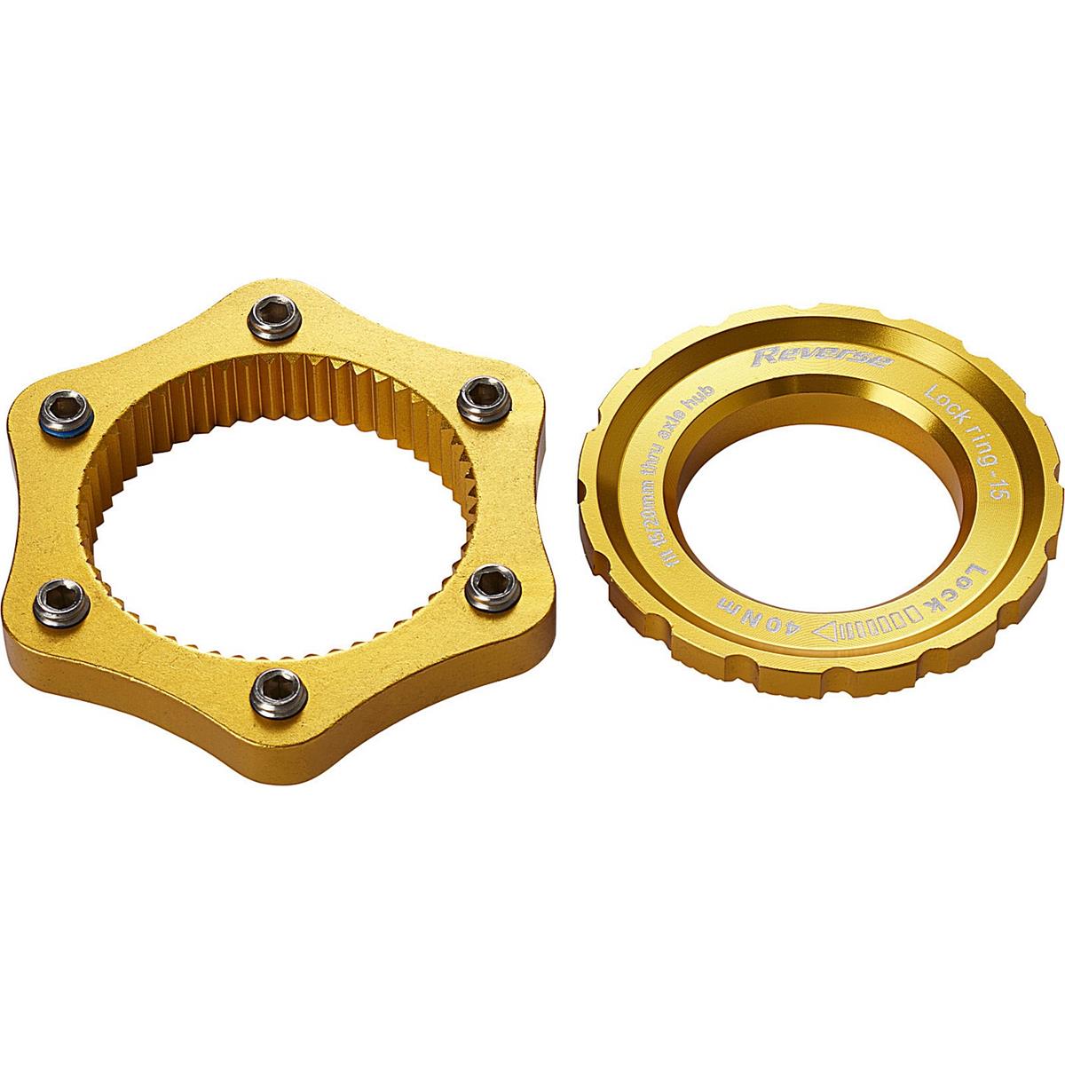 4717480161485 - Gold Centerlock Adapter für 6-Loch Bremsen leicht und robust aus Aluminium