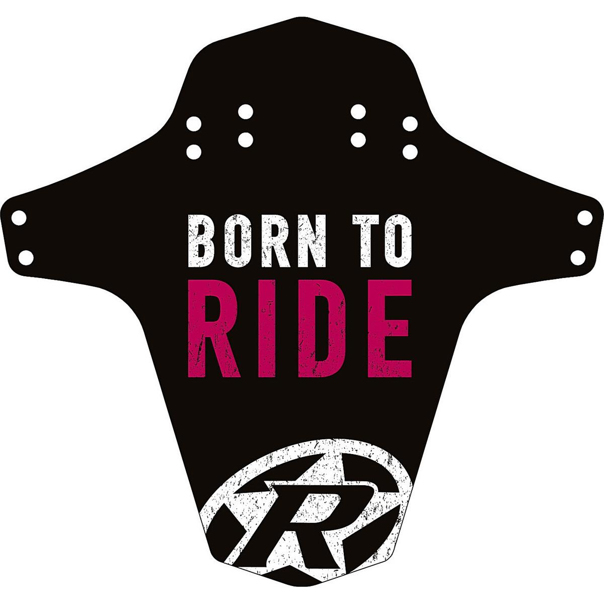 4717480168149 - Born to Ride Rückwärtskotflügel für Fahrrad - Vorder- und Hintermontage Schwarz Pink