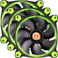 4717964407542 - Riing 12 LED Green 3-Fan Pack Gehäuselüfter