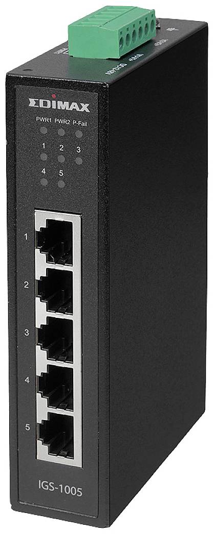 4717964704672 - EDIMAX IGS-1005 Industrial Ethernet Switch Anzahl Ethernet Ports 5 LAN-Übertragungsrate 10 GBit s
