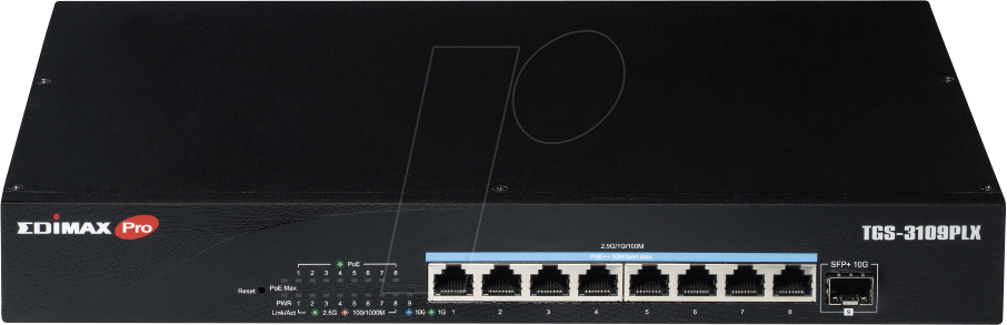 4717964705358 - EDI TGS-3109PLX - Switch 8-Port 25 Gigabit Ethernet PoE++ SFP+