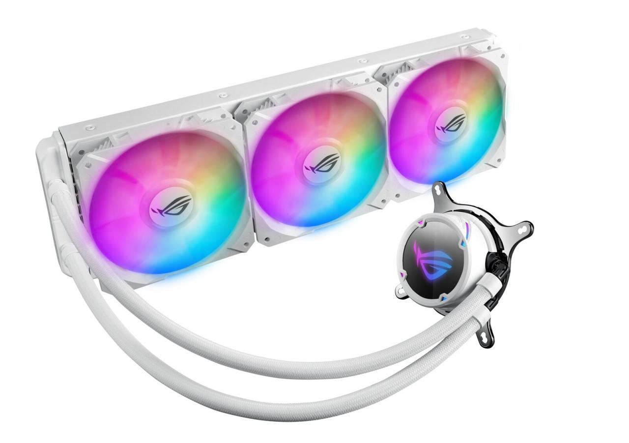 4718017550994 - 0 ASUS ROG STRIX LC 360 RGB adressierbare RGB-Radiatorlüfter (3x 120 mm Lüfter AIO Wasserkühlung Aura Sync RGB mit RGB