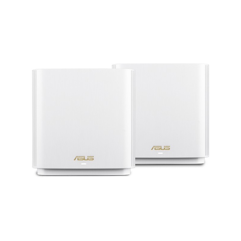 4718017579117 - 0 ASUS ZenWiFi XT8 V2 AX6600 2er Pack Weiß kombinierbarer Router (Tethering als 4G und 5G Router-Ersatz 2in1 Mesh Zugangs