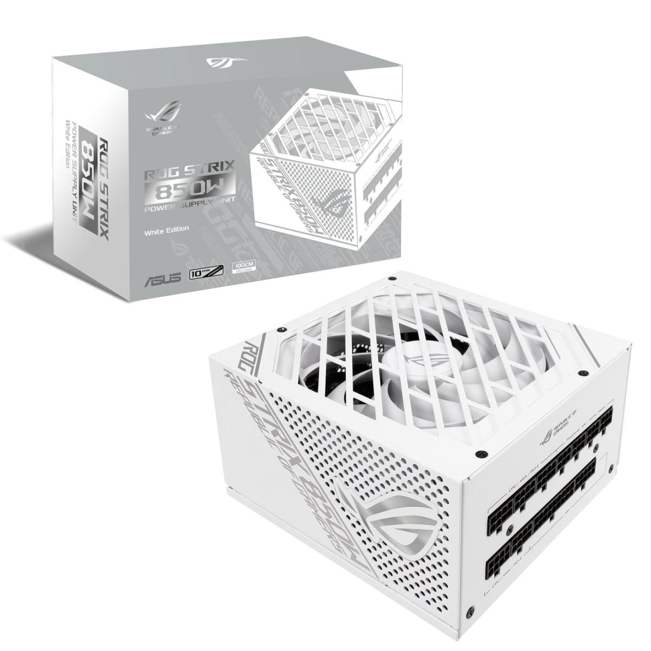 4718017646086 - ASUS ROG STRIX 850G WHITE Netzteile - 850 Watt - 135 mm - 80 Plus Gold zertifiziert