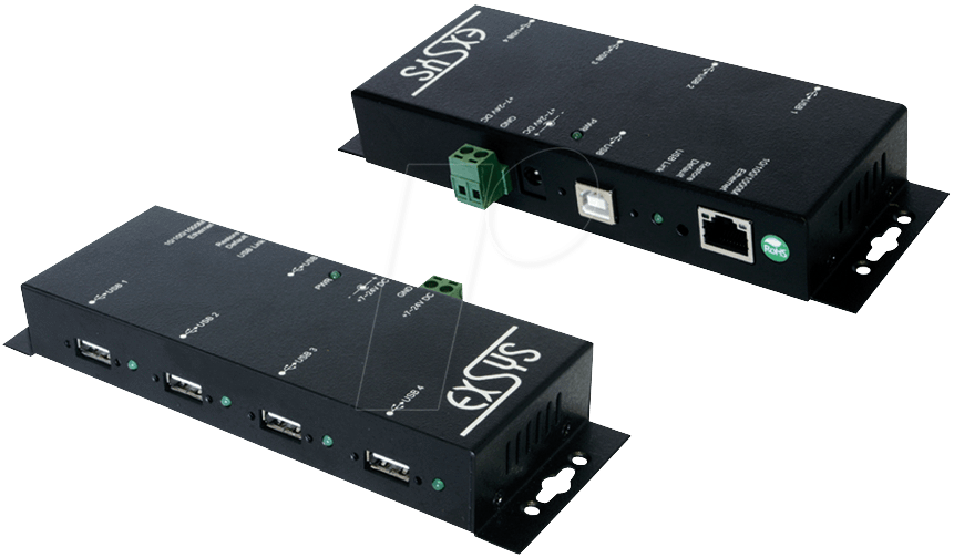 4718359060021 - EX-6002 - 4x USB over Gigabit LAN Metallgehäuse