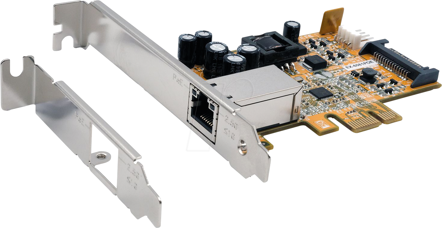 4718359608131 - EX-6081POE - Netzwerkkarte PCI-Express 25 Gigabit Ethernet 1x RJ45