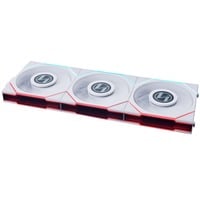 4718466014405 - UNI FAN TL LCD 120 (3-pack) - Gehäuselüfter - 120mm - Weiß mit RGB-Beleuchtung - 27 dBA