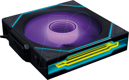 4718466017659 - UNI FAN SL INF Wireless Black - Gehäuselüfter - 120mm - Schwarz mit RGB LED - 30 dBA 4718466017659 - UNI FAN SL INF Wireless Black - Gehäuselüfter - 120mm - Schwarz mit RGB LED - 30 dBA