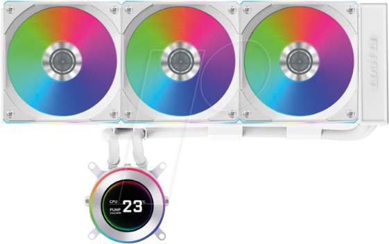 4718466018007 - LIAN GHS2LCD36RW - HYDROSHIFT II LCD-C 360CL AiO Wasserkühlung weiß