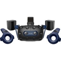 4718487721733 - VIVE PRO 2 Full Kit Virtual Reality Brille Schwarz (matt) Schwarz Blau inkl Controller mit integriertem Soundsystem