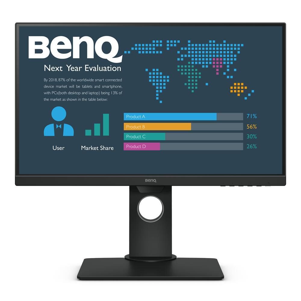 4718755076251 - BenQ Business BL2480T - LED-Monitor - 605 cm (238) - 1920 x 1080 Full HD (1080p) - IPS - 250 cd m² - 10001 - 5 ms - HDMI VGA DisplayPort - Lautsprecher - Schwarz [Energieklasse E]