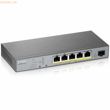 4718937604487 - GS1350-6HP-EU0101F Netzwerk-Switch Managed L2 Gigabit Ethernet (10 100 1000) Power over Ethernet (PoE) Grau - Black