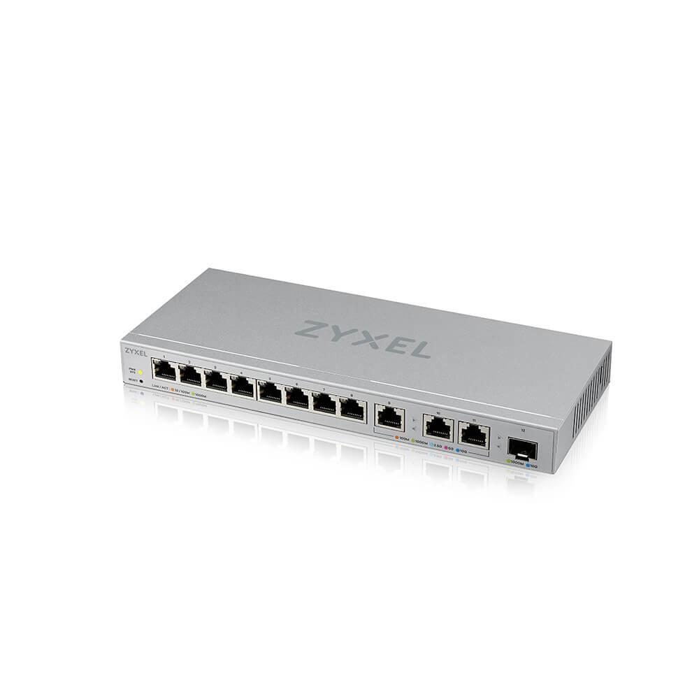 4718937614271 - ZyXEL XGS1250-12 12-Port Web-Managed Multi-Gigabit Switch includes 3-Port 10G and 1-Port 10G SFP+