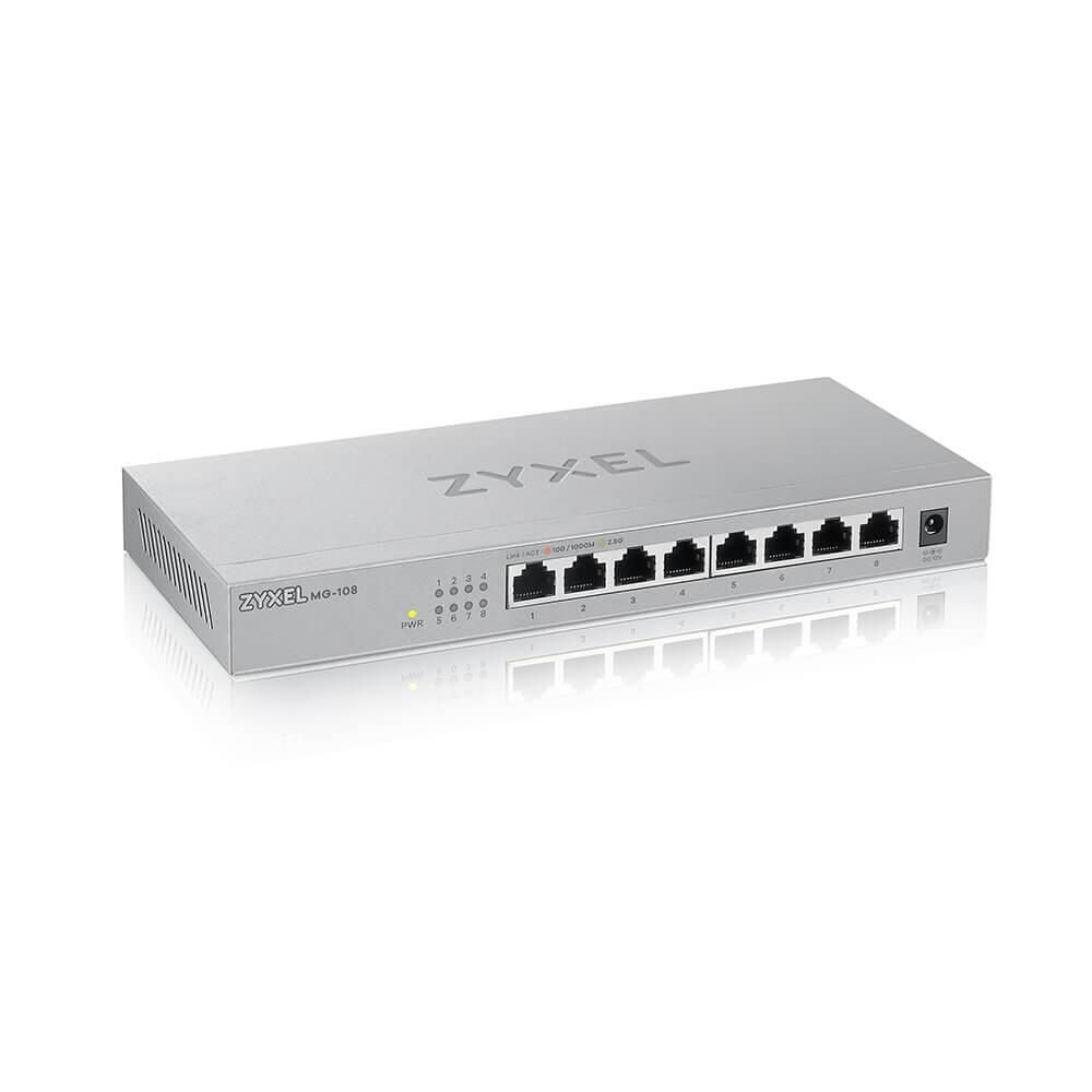 4718937620210 - Switch 8-Port Gigabit Ethernet lüfterlos unmanaged (MG-108-ZZ0101F)