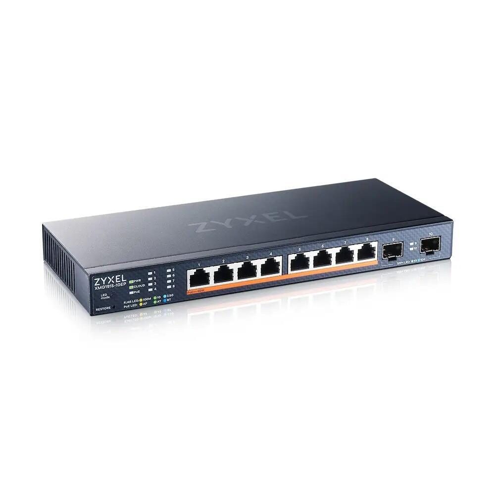 4718937631452 - ZyXEL XMG1915 Series XMG1915-10EP - switch - managed NebulaFLEX cloud - 10 ports - smart - rack-mountable